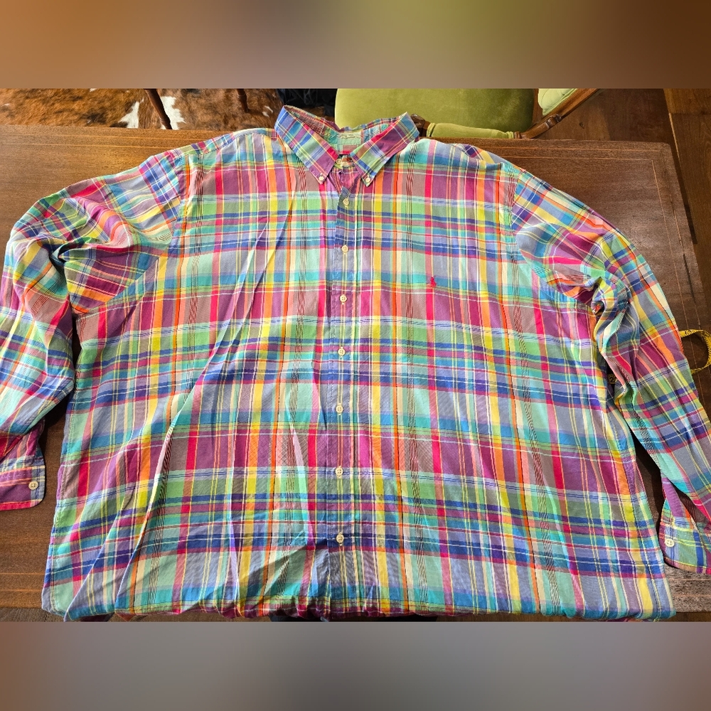Men's Ralph Lauren 4XLT Long Sleeve Button Down shirt